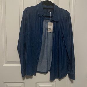 Boden women’s denim shirt new with tags. Us 10 Sustainable cotton